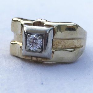 VINTAGE | Diamond + 14 Karat Gold Ring